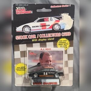 Racing Champions A.J. Foyt Stock Car with Display Stand